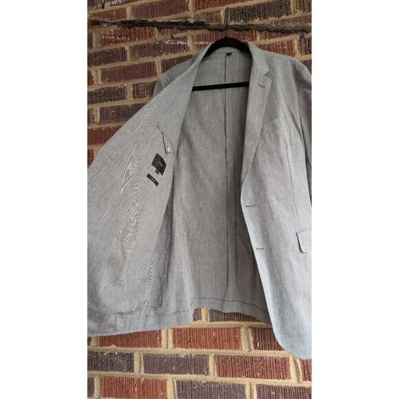 J.Crew Somelos Ludlow Slim Cotton Unstructured Men’s Suit -Grey-Size 40L (33x34)
